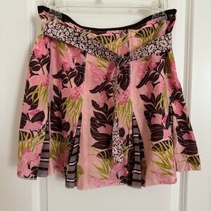 Mary Lucille Pink Floral Y2K Skirt, 6